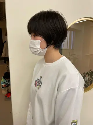 ショート 丹羽大喜 縮毛矯正/美髪矯正のヘアスタイル