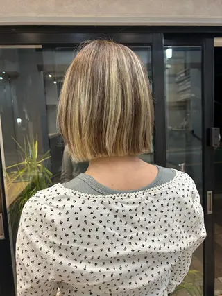 ミディアム ✳︎透明感カラー✳︎ ボブ✳︎nanaのヘアスタイル