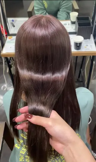 ロング カラー ヘアアレンジ 🍒ᩚ名駅/艶髪 縮毛矯正/あゆ🍒ᩚのヘアスタイル