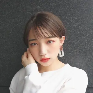 ショート カラー 徳本 駿太のヘアスタイル