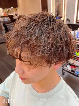 ショート パーマ メンズ メンズパーマ特化/ メッシュ/薫/店長のヘアスタイル
