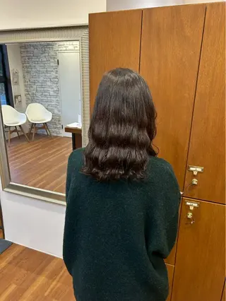 セミロング ワンカラー💓 豊橋/まおのヘアスタイル