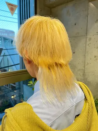 カラー ヘアアレンジ メンズ ボブ×艶カラー 特化・リクト💥のヘアスタイル