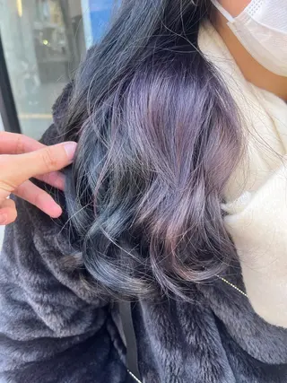 セミロング カラー 原宿サロン代表 デザインカラー伊藤卓のヘアスタイル