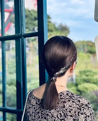 ミディアム ヘアアレンジ 川越 輝梨奈のヘアスタイル