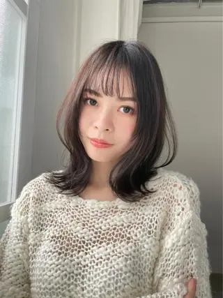 ミディアム 韓国ヘア🕊村上 ののこ🕊のヘアスタイル