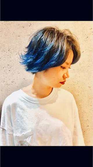 ショート カラー 久保 敏之のヘアスタイル