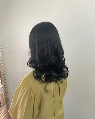 セミロング カラー 暗髪とオリーブ🌿 渡辺拓人のヘアスタイル