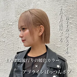 ミディアム 🇰🇷韓国レイヤー 韓国風ボブのヘアスタイル