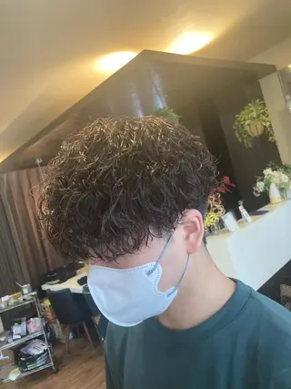 ミディアム パーマ メンズ パーマが得意な【最高 悠斗】のヘアスタイル