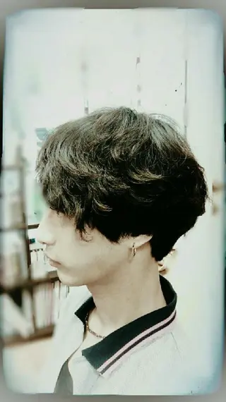メンズ ショート パーマ NOA所属・NOA ノアのヘアスタイル