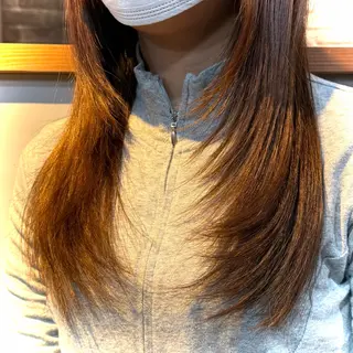 ロング LUZ所属・MIKA💫 艶髪/透明感カラーのヘアスタイル