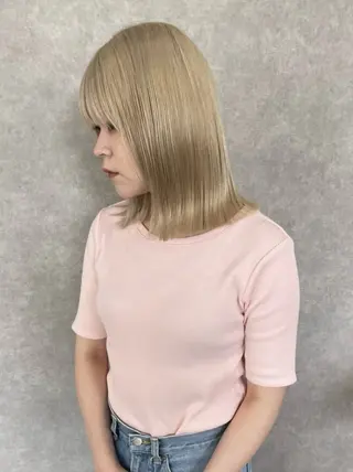 ミディアム カラー 成城美容室 YOSHIMURAのヘアスタイル