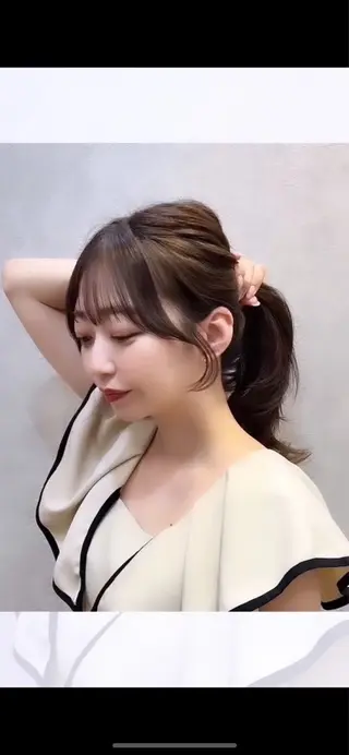 ロング カラー ヘアアレンジ 🩷韓国ヘア/ヨシン モリ🩷Maikaのヘアスタイル