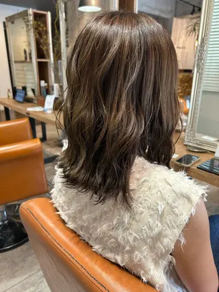 ミディアム ボブ/暖色/透明 感カラー/Sachiのヘアスタイル