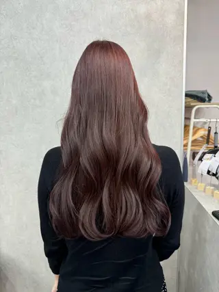 ロング カラー 🍎暖色カラーで大人 可愛く🍒齋藤すみれのヘアスタイル