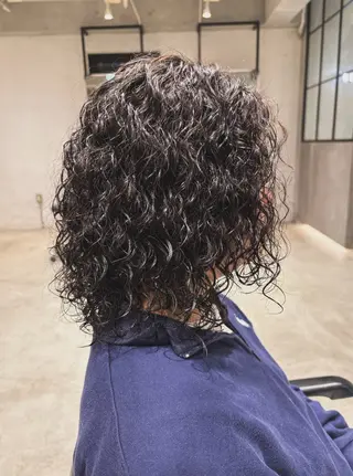 ミディアム パーマ Juna✂️ レイヤー / ボブのヘアスタイル