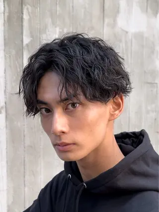 ショート パーマ メンズ 松下 友希 【fifth】のヘアスタイル