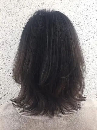 ミディアム カラー パーマ ヘアアレンジ ✨ハイクオリティ✨ 山本香也のヘアスタイル