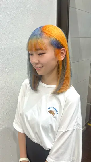 ミディアム カラー s.sweet NACHIKAのヘアスタイル