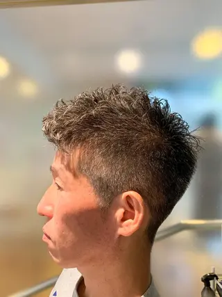 ショート パーマ メンズ 【川西能勢口駅1分】 木村　翔乃佑のヘアスタイル