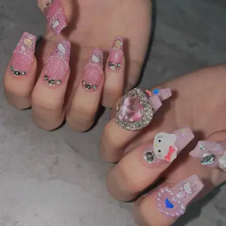 ロング ネイル YUNA FUKUDAのネイルデザイン