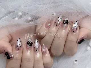 ネイル エツメ💅 長さだし🎀デザインのネイルデザイン