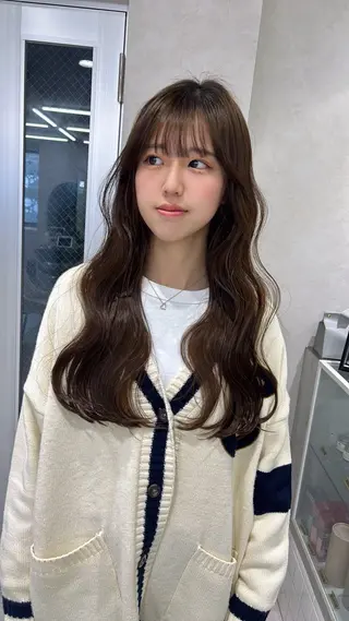 セミロング カラー ヘアアレンジ fumika🎀 ベージュのヘアスタイル