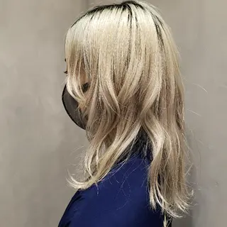 ミディアム ☘️40代からの縮毛 矯正☘️広田　諒のヘアスタイル