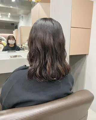 ミディアム パーマ ボブパーマコテ巻き風 パーマNo1深江秀平のヘアスタイル