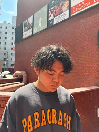 ショート カラー パーマ ✂️メンズ特化✂️ 神田のヘアスタイル