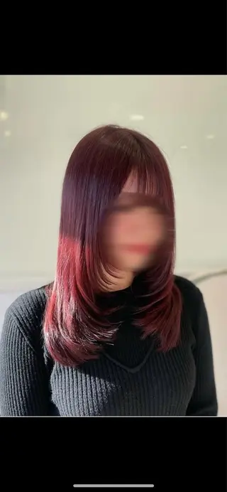 セミロング ボブ/艶髪 soleilrukaのヘアスタイル