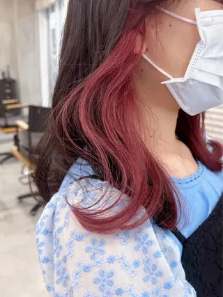 ミディアム カラー ブリーチダブルカラー 【koide】のヘアスタイル