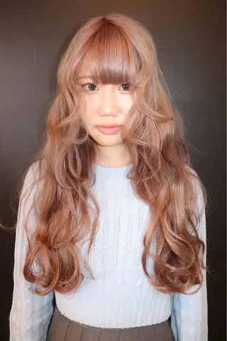 ロング カラー ヘアアレンジ @kyoniyy KYONIのヘアスタイル