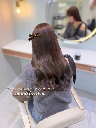 ロング カラー 暖色⌇﻿縮毛矯正⌇﻿ 𝐀𝐤𝐚𝐫𝐢のヘアスタイル