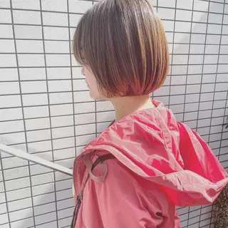 ショート カラー パーマ ショートボブ髪質改善 縮毛矯正のプロ山道潤のヘアスタイル