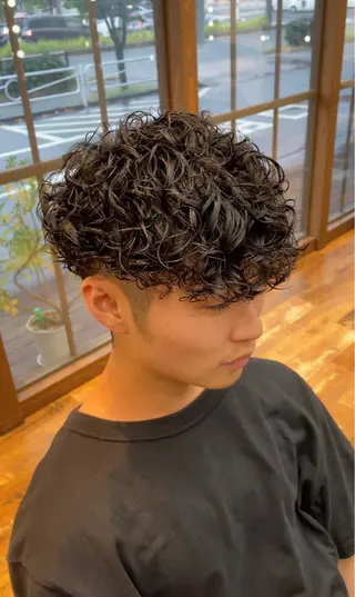 パーマ 林 侑弥のヘアスタイル