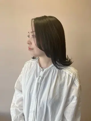 ミディアム パーマ 川間 将彦のヘアスタイル