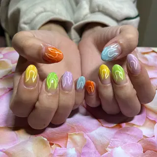 ミディアム hs nail salonのネイルデザイン