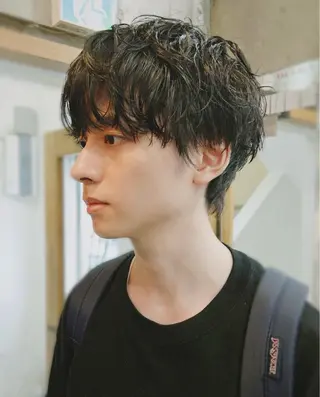 ショート パーマ メンズ ✨髪質改善縮毛矯正✨ 二上裕太のヘアスタイル