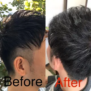 ショート カラー メンズ Rug Relief 吉田のヘアスタイル