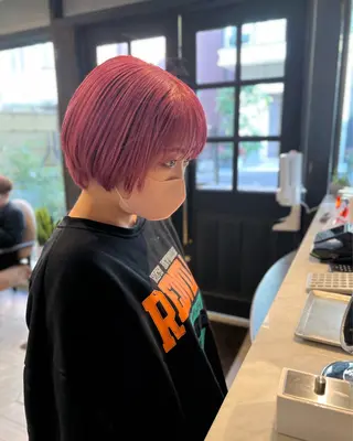 ショート カラー 渋谷　今泉ひろき 髪質改善×美髪矯正のヘアスタイル