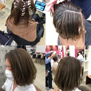 カラー 白髪ぼかし/美髪矯正 /宮崎陽平のヘアスタイル