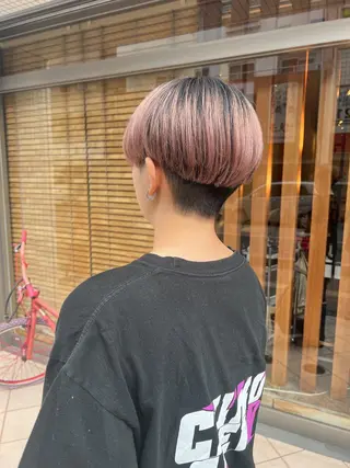 ショート アザマ　ヤスカツ _rosso 川口のヘアスタイル