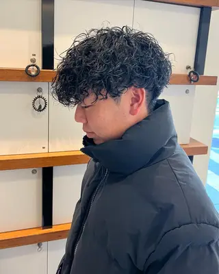 パーマ メンズ Ore🫧タナカマヤ /柔らかい質感カラーのヘアスタイル