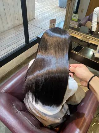 ロング パーマ 髪質改善&縮毛矯正 カット/soyaのヘアスタイル