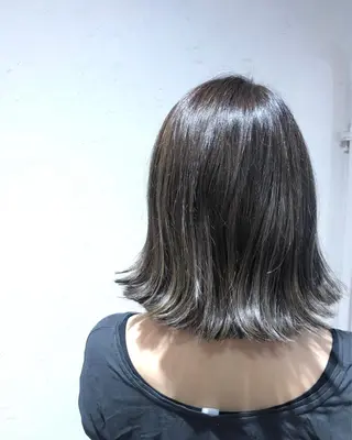 ミディアム カラー パーマ ヘアアレンジ 縮毛矯正/美髪 髪質改善/石田幸輔のヘアスタイル