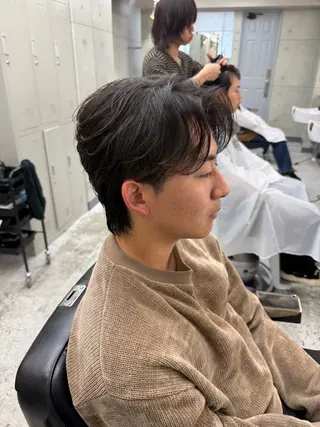 ミディアム パーマ メンズ CHROM TOKYO A.L.T所属・【メンズ・カット】 藪 清正のヘアスタイル