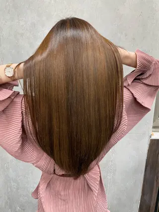 ロング Lull1人美容室 バレイヤージュのヘアスタイル