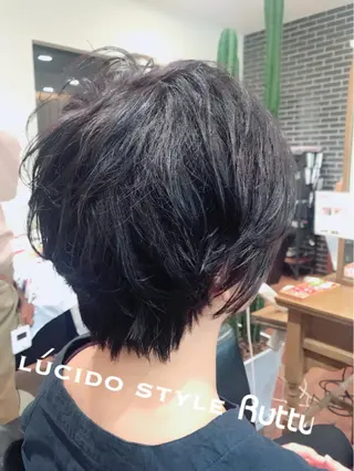 ショート パーマ アザマ　ヤスカツ _rosso 川口のヘアスタイル